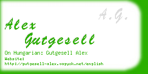 alex gutgesell business card